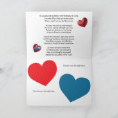 Individuelle Geschenkkarte für eine Nacht im Febru Dankeskarte (Innenseite)