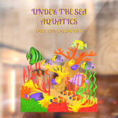 Individuelle Gestaltung des tropischen Fischaquari Fensteraufkleber (Blatt 2)