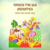 Individuelle Gestaltung des tropischen Fischaquari Fensteraufkleber (Blatt 3)