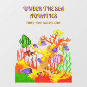 Individuelle Gestaltung des tropischen Fischaquari Fensteraufkleber (Blatt)