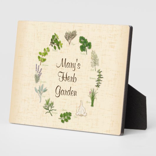 Individuelle Gestaltung Ihrer 5 x 7 Herb Garden Pl Fotoplatte (Seite)
