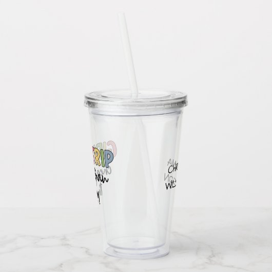 Individuelle Girls Reise billiger als Therapiemädc Acryltrinkbecher (Links)