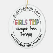 Individuelle Girls Reise billiger als Therapiemädc Keramik Ornament (Links)