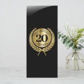 Individuelle Glückwunschkarte zum Jahrestag (Stehend Vorderseite)