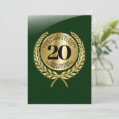 Individuelle Glückwunschkarte zum Jahrestag (Stehend Vorderseite)