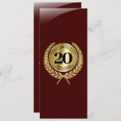 Individuelle Glückwunschkarte zum Jahrestag (Vorne/Hinten)