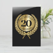 Individuelle Glückwunschkarte zum Jahrestag (Stehend Vorderseite)