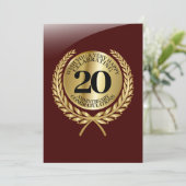 Individuelle Glückwunschkarte zum Jahrestag (Stehend Vorderseite)