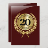 Individuelle Glückwunschkarte zum Jahrestag (Vorne/Hinten)