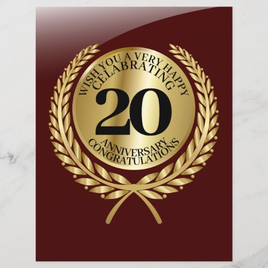 Individuelle Glückwunschkarte zum Jahrestag (Vorderseite)