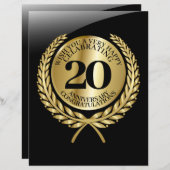 Individuelle Glückwunschkarte zum Jahrestag (Vorne/Hinten)