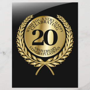 Individuelle Glückwunschkarte zum Jahrestag