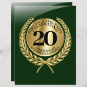 Individuelle Glückwunschkarte zum Jahrestag (Vorne/Hinten)