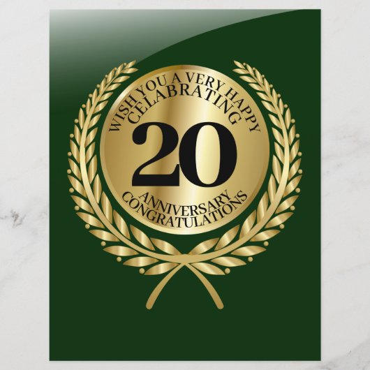 Individuelle Glückwunschkarte zum Jahrestag (Vorderseite)