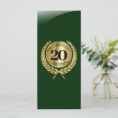 Individuelle Glückwunschkarte zum Jahrestag (Stehend Vorderseite)