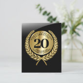 Individuelle Glückwunschkarte zum Jahrestag (Stehend Vorderseite)