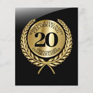 Individuelle Glückwunschkarte zum Jahrestag