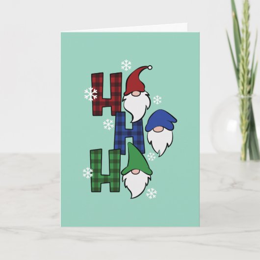 Individuelle Gnome Holiday Party Einladung mit QR  (Vorderseite)