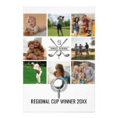 Individuelle Golf Collage mit Monogram Design Fotodruck (Vorne)