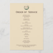 Individuelle Golf-Feier-des-Lebens-Gedenk-Funeral Programm (Rückseite)