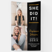 Individuelle Graduierung Foto Celebration Banner (Vertikal)