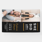 Individuelle Graduierung Foto Celebration Banner (Horizontal)