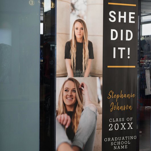 Individuelle Graduierung Foto Celebration Banner