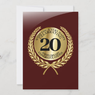 Individuelle Gratulationskarte zum Jubiläum