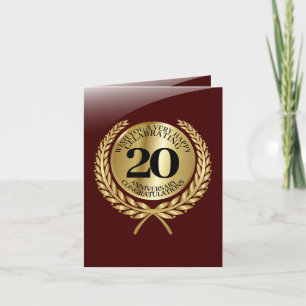 Individuelle Gratulationskarte zum Jubiläum Karte