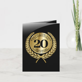 Individuelle Gratulationskarte zum Jubiläum Karte
