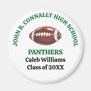 Individuelle Green High School Football-Mannschaft Magnet