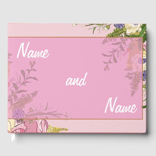 individuelle Hochzeit Gästebuch (Vorderseite)