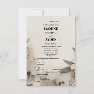Individuelle Hochzeitseinladungen   Boho, Foto & F Dankeskarte