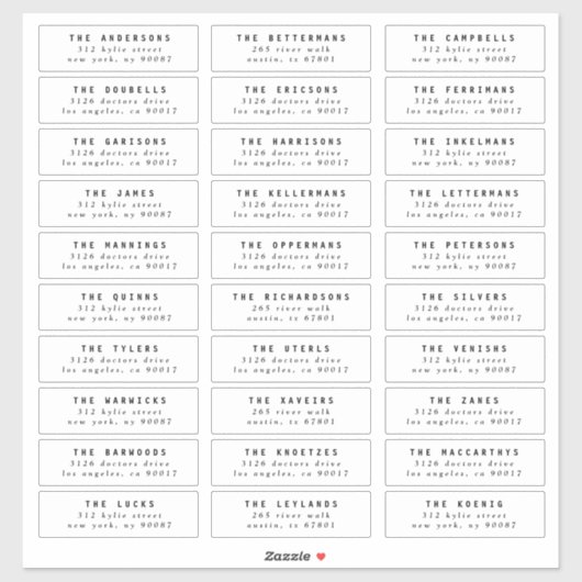 individuelle Hochzeitsgast-Briefmarke bearbeiten Aufkleber (Blatt)