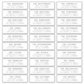 individuelle Hochzeitsgast-Briefmarke bearbeiten Aufkleber (Vorderseite)