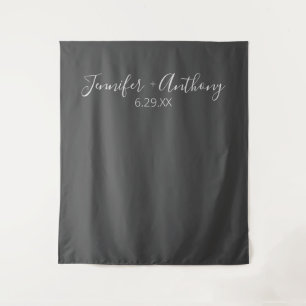 Individuelle Hochzeitskulisse personalisiert  Wandteppich