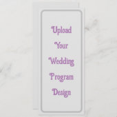 Individuelle Hochzeitsprogramme - elegant und Mini (Vorne/Hinten)