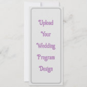 Individuelle Hochzeitsprogramme - elegant und Mini (Vorderseite)