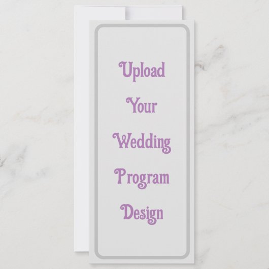 Individuelle Hochzeitsprogramme - elegant und Mini (Vorderseite)