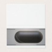 Individuelle, horizontale, geklappte Visitenkarte Visitenkarten (Außenseite Aufgefaltet)