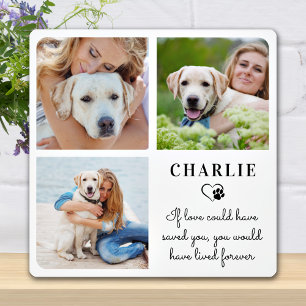 Individuelle Hunde-Foto-Collage Moderne Tiererinne Fotoplatte