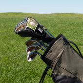 Individuelle Hunde-Foto-Collage monogrammierte Per Golf Headcover (In SItu)