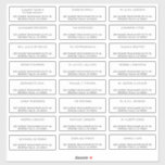 Individuelle, individuelle Adressetiketten Aufkleber<br><div class="desc">Personalisierte,  elegante,  individuelle Adressetiketten für Hochzeitsgäste,  Weihnachts- und Feiertagsgruß oder andere geschäftliche oder persönliche Mailings mit trendiger,  moderner Serifentypografie in Schwarz und Weiß.</div>