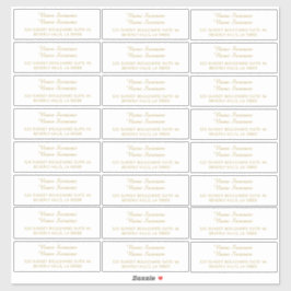 Individuelle, individuelle Adressetiketten Aufkleber