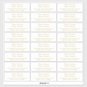 Individuelle, individuelle Adressetiketten Aufkleber