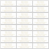 Individuelle, individuelle Adressetiketten Aufkleber (Vorderseite)