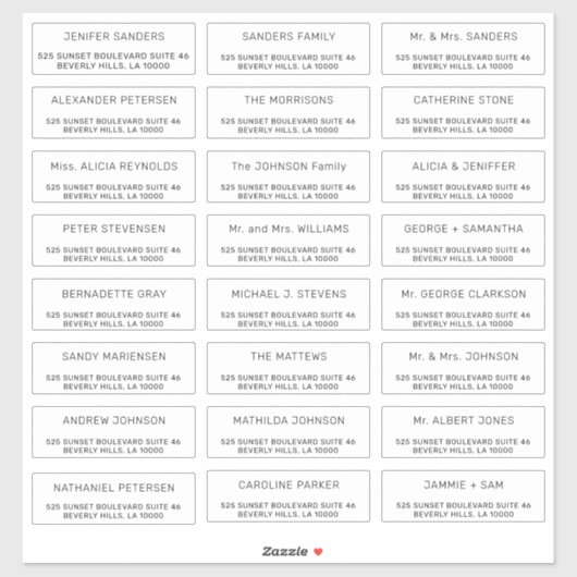 Individuelle, individuelle Adressetiketten Aufkleber (Blatt)