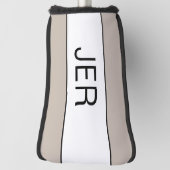 Individuelle Initialen Mit Monogramm Moderne Tan P Golf Headcover (Rotieren 90)