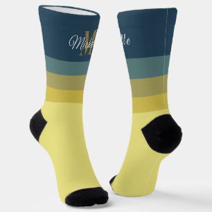 Individuelle Initialen & Monogramm Pastellfarben-B Socken