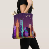 Individuelle Initialen New York Illustration Tasch Tasche (Von Nahem)